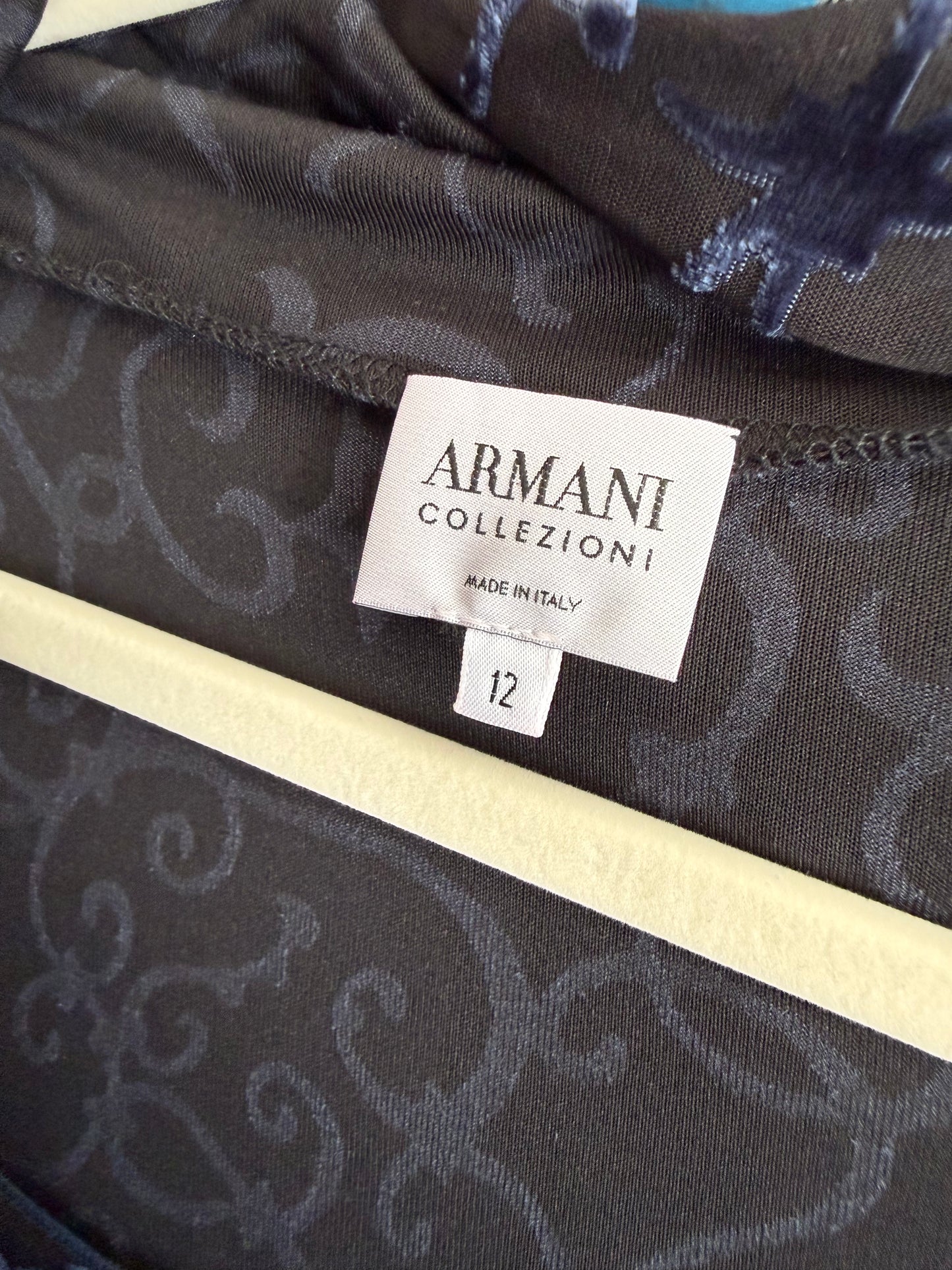 Armani Burnout Velvet top s/m