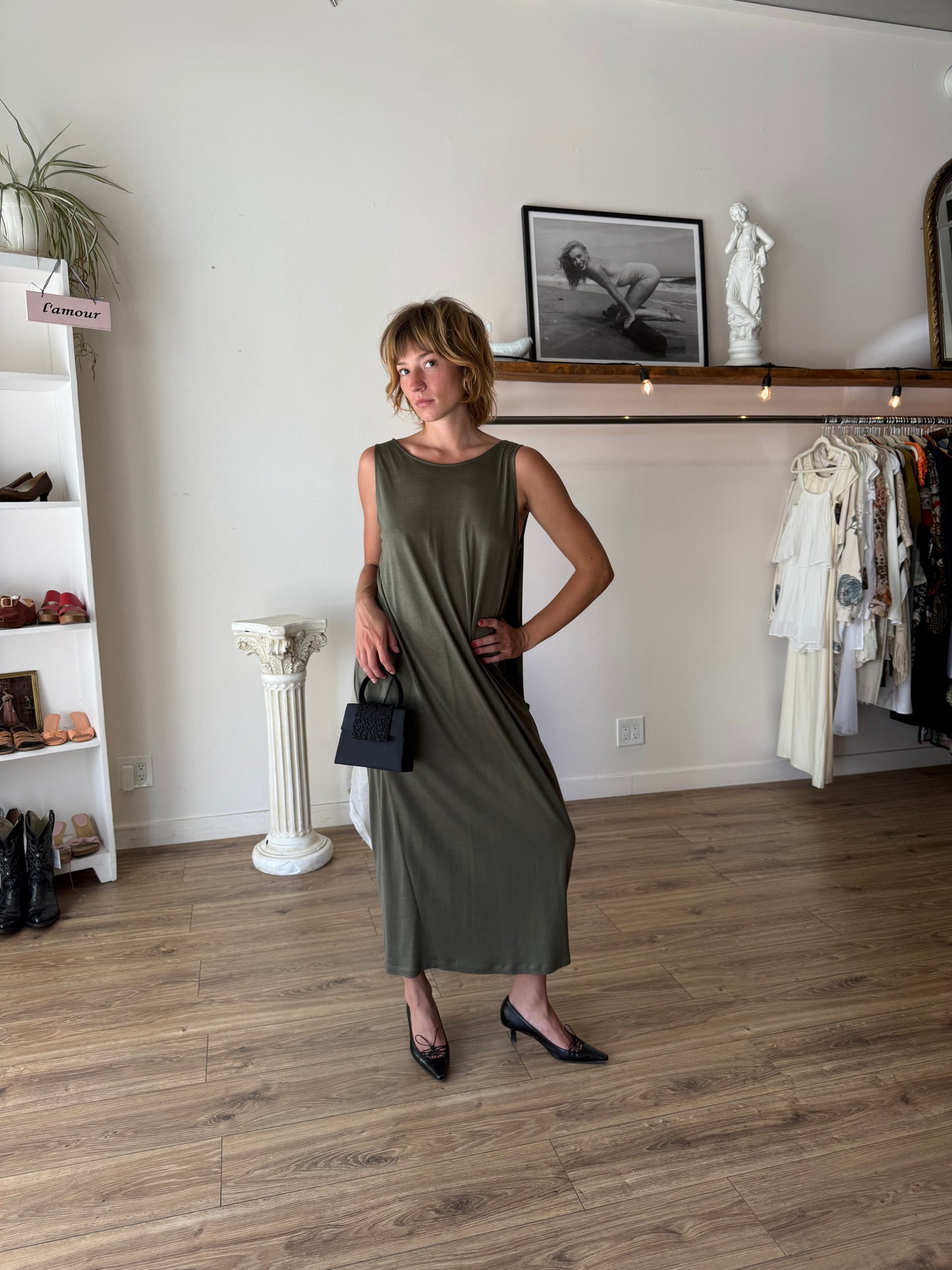 COS olive dress