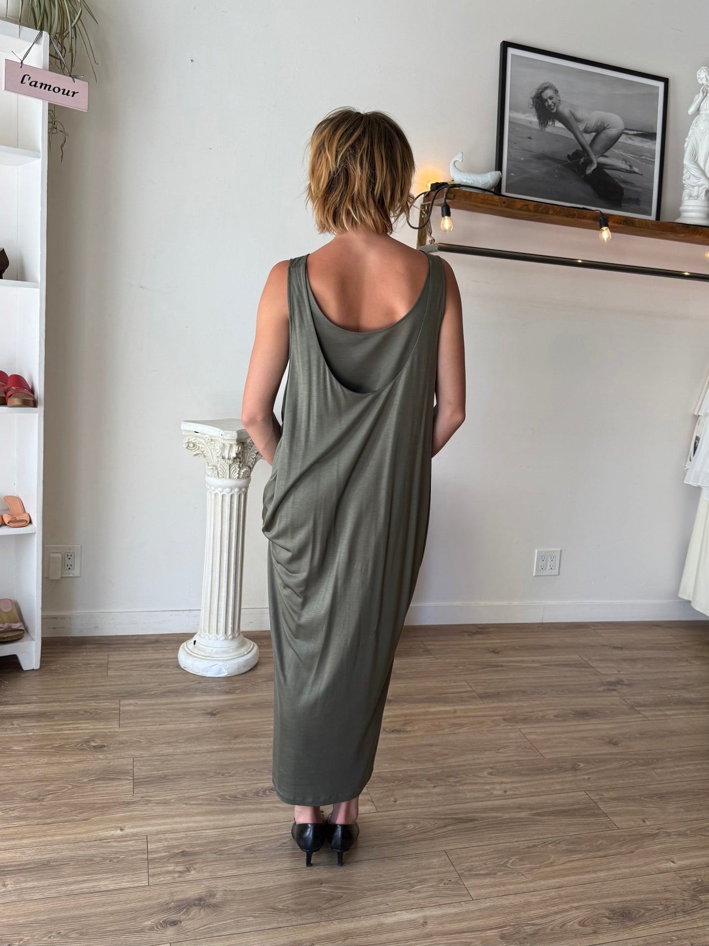 COS olive dress