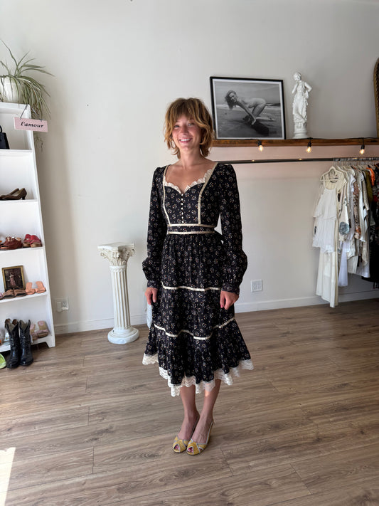 Gunne Sax Midi Dress