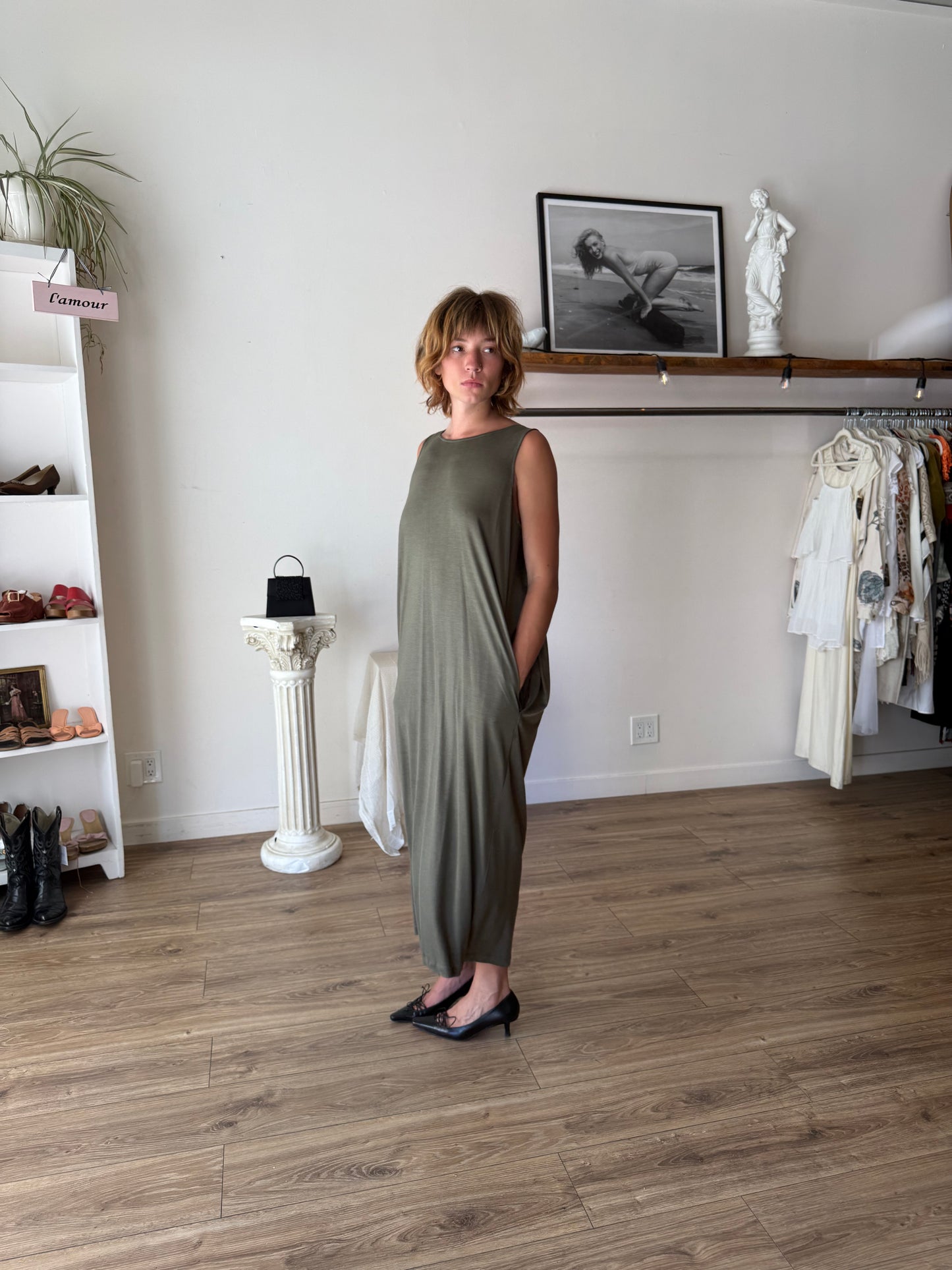 COS olive dress