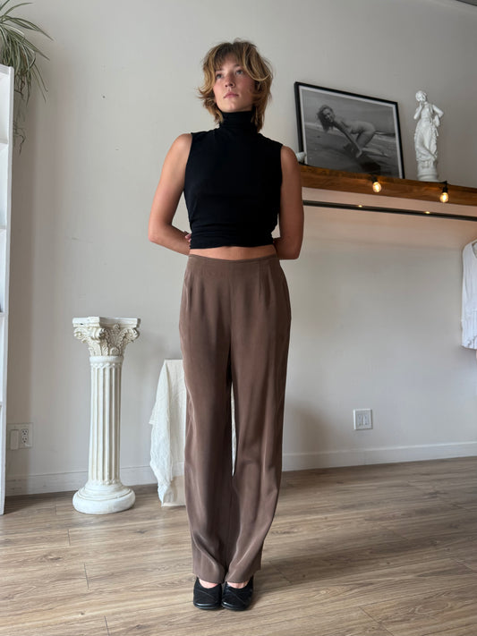 Vintage 100% silk pants