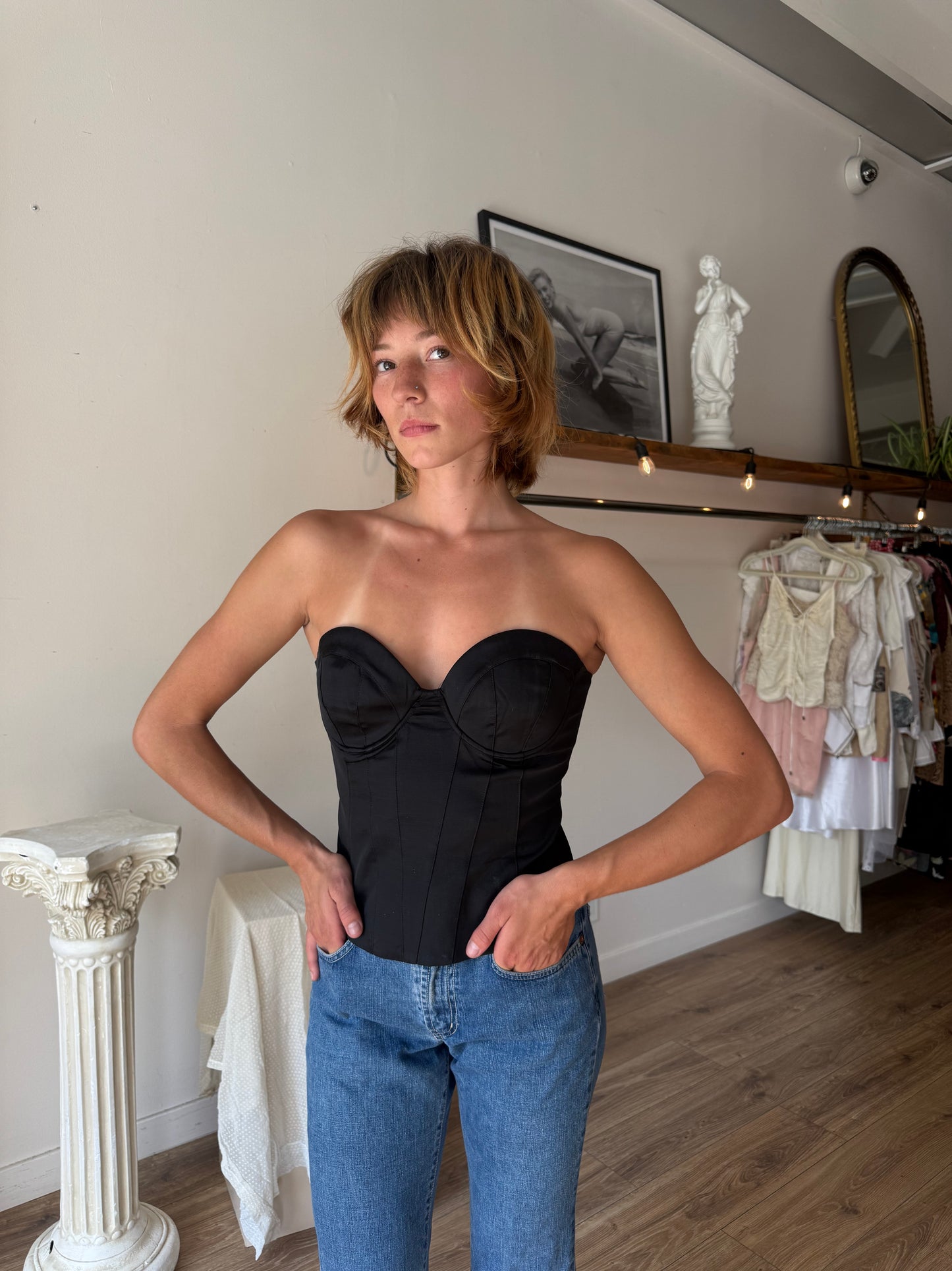 Bebe vintage corset top