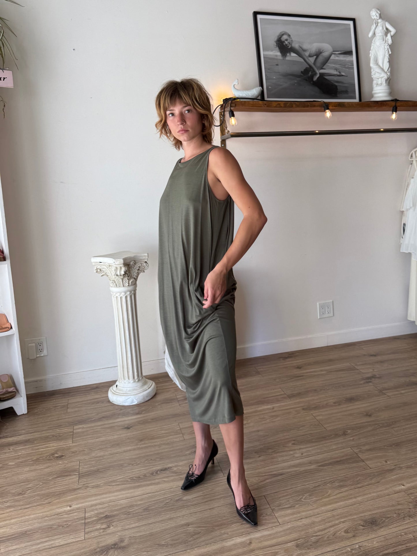 COS olive dress