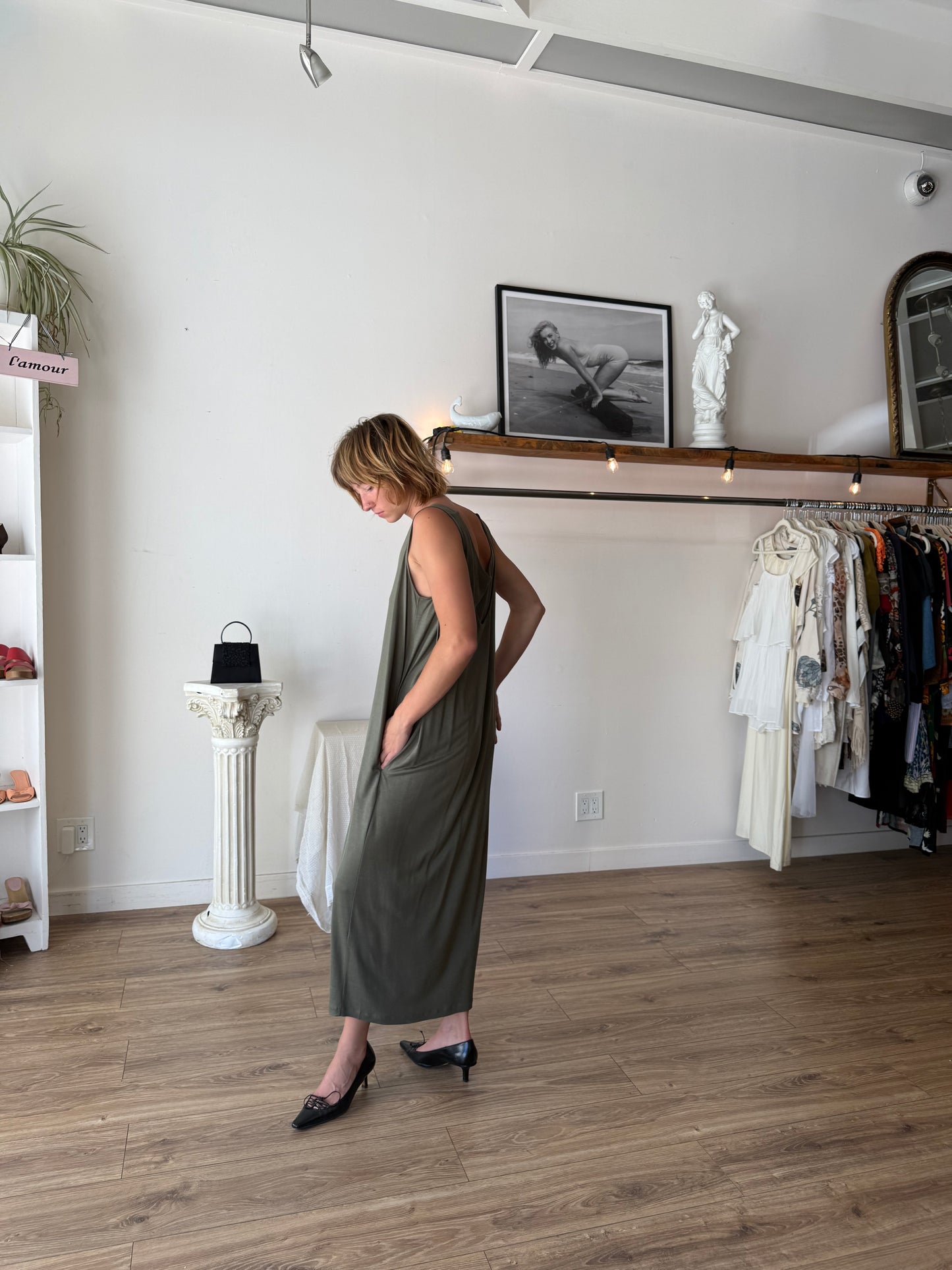 COS olive dress