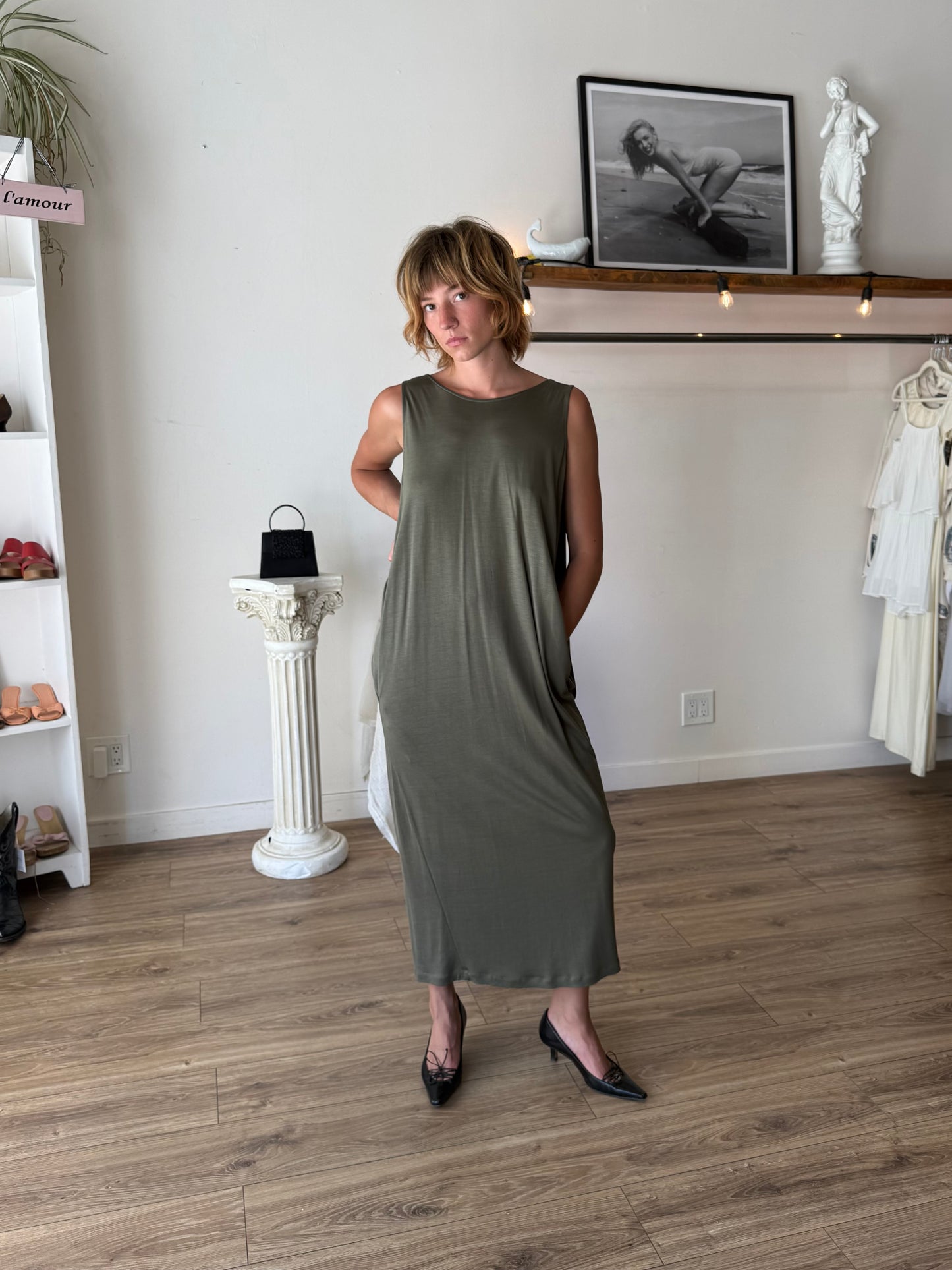COS olive dress