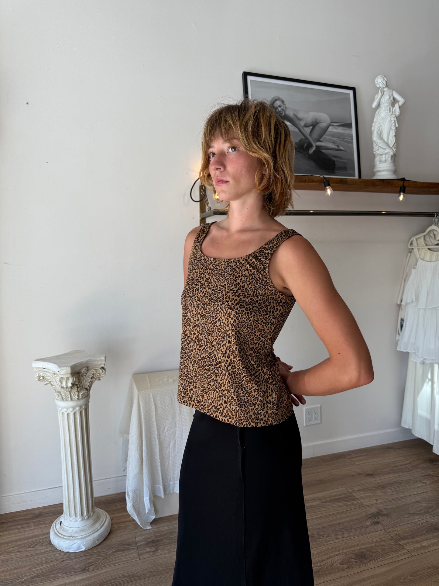 90s leopard print tank