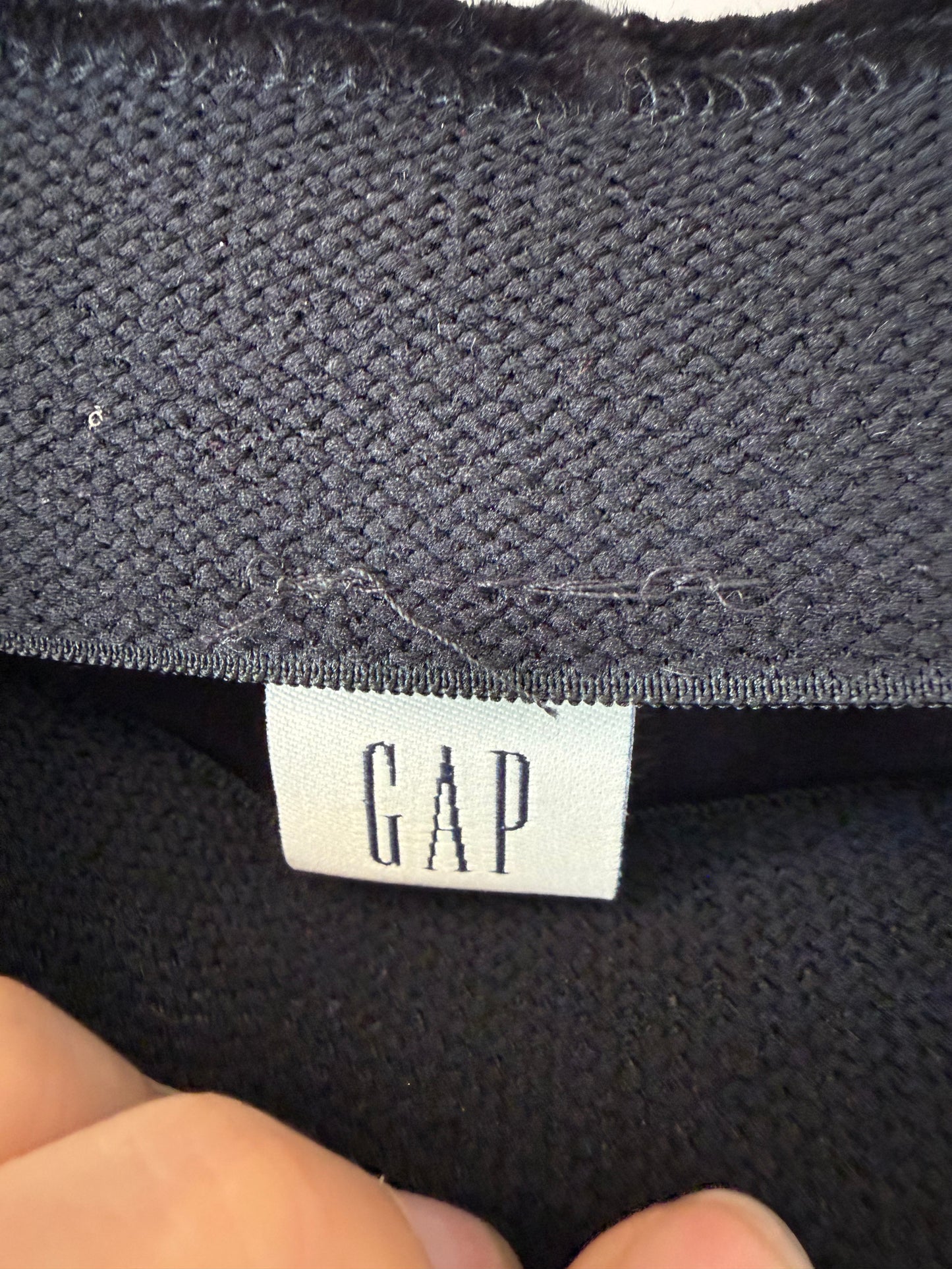 GAP 90s black crushed velvet maxi skirt